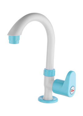 swan neck taps in bathroom