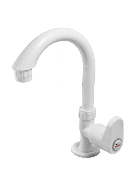  swan neck taps in bathroom